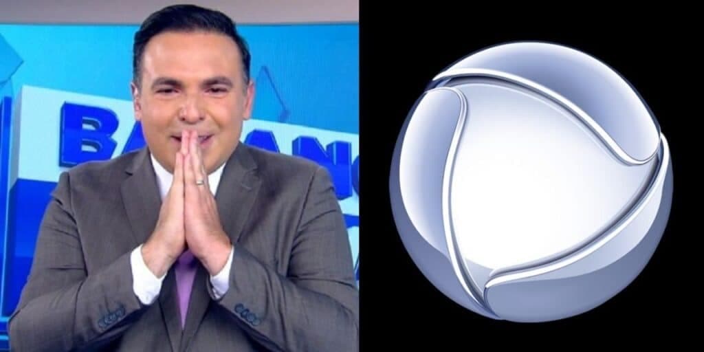Reinaldo Gottino / Logo da Record - Montagem TVFOCO