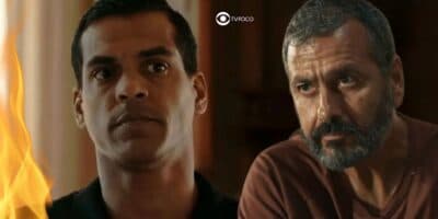José Bento (Marcelo Mello Jr) e José Inocêncio (Marcos Palmeira) em Renascer (Foto: Reprodução / Globo / Montagem TV Foco)