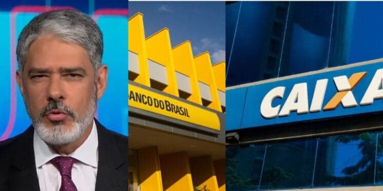 Pode ir se despedindo: A péssima notícia da conta poupança confirmada por Bonner no JN atingindo a Caixa e o BB