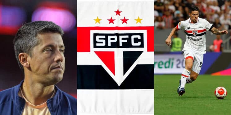 "Difícil falar": Anúncio de Carpini crava desfecho de James Rodriguez no São Paulo e ida à Europa é armada