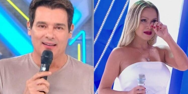 O choro de Portiolli e Eliana ao vivo após perderem o chão com situação em programas nos domingos do SBT