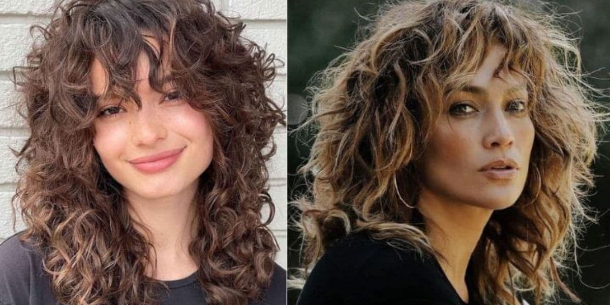 Corte médio com ondas suaves faz você afinar o rosto (Reprodução: Montagem TV Foco)