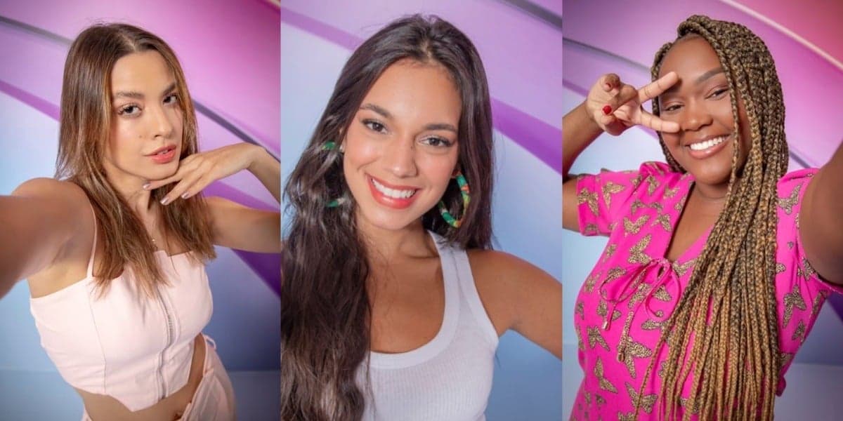 Beatriz, Alane e Raquele estão no paredão do BBB24 (Foto: Reprodução/ Internet)