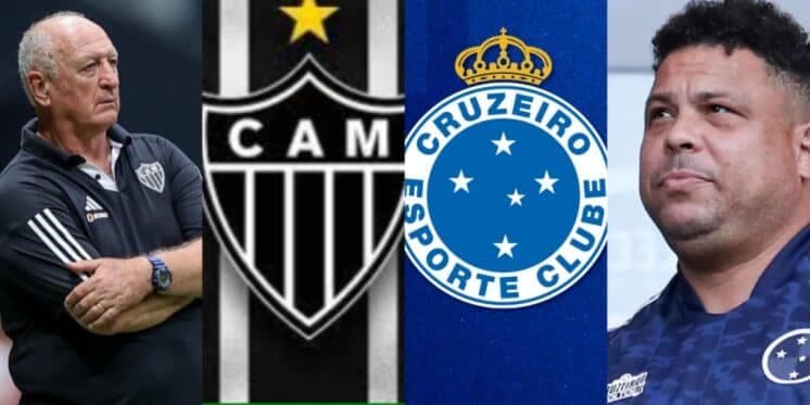Rasteira no Galo: Ronaldo entra em guerra com Felipão e Cruzeiro está prestes a assinar com craque