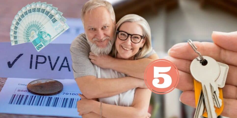 Fim do IPVA, aluguel e + 3 isenções: Pacotão com 5 presentões aos idosos 60+ para aliviar o bolso em 2024