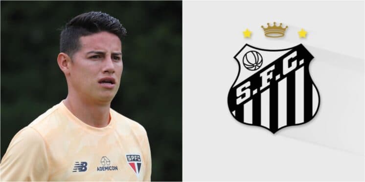 Salário de meio milhão e pra ser o 10: Contratação relâmpago de James Rodriguez no Santos paralisa o Brasil