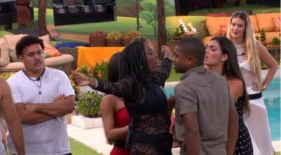 Leidy Elin e Davi se enfrentam na casa mais vigiada do Brasil (Foto: Reprodução / Globoplay)