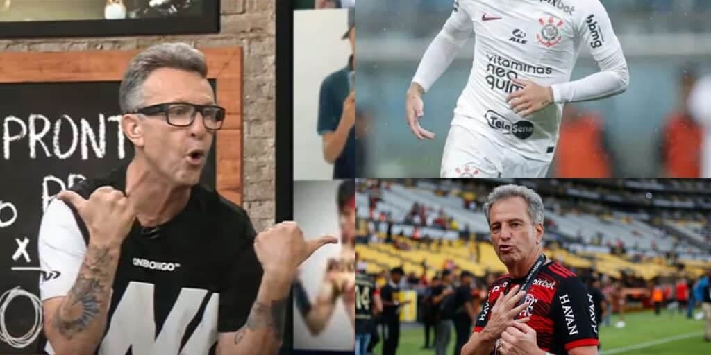 "Aceitou a proposta": Neto para Donos da Bola às pressas com PIX de Landim para arrancar joia do Corinthians