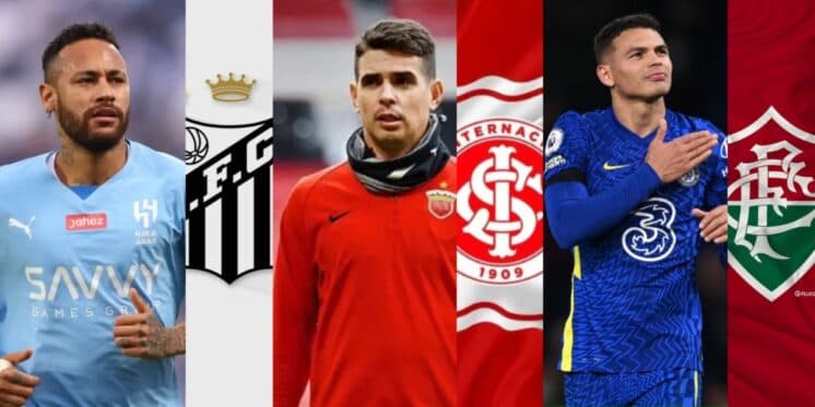 Neymar no Santos, Oscar no Inter, Thiago S. no Fluzão e +2: 5 RETORNOS em clubes da Série A paralisam o Brasil