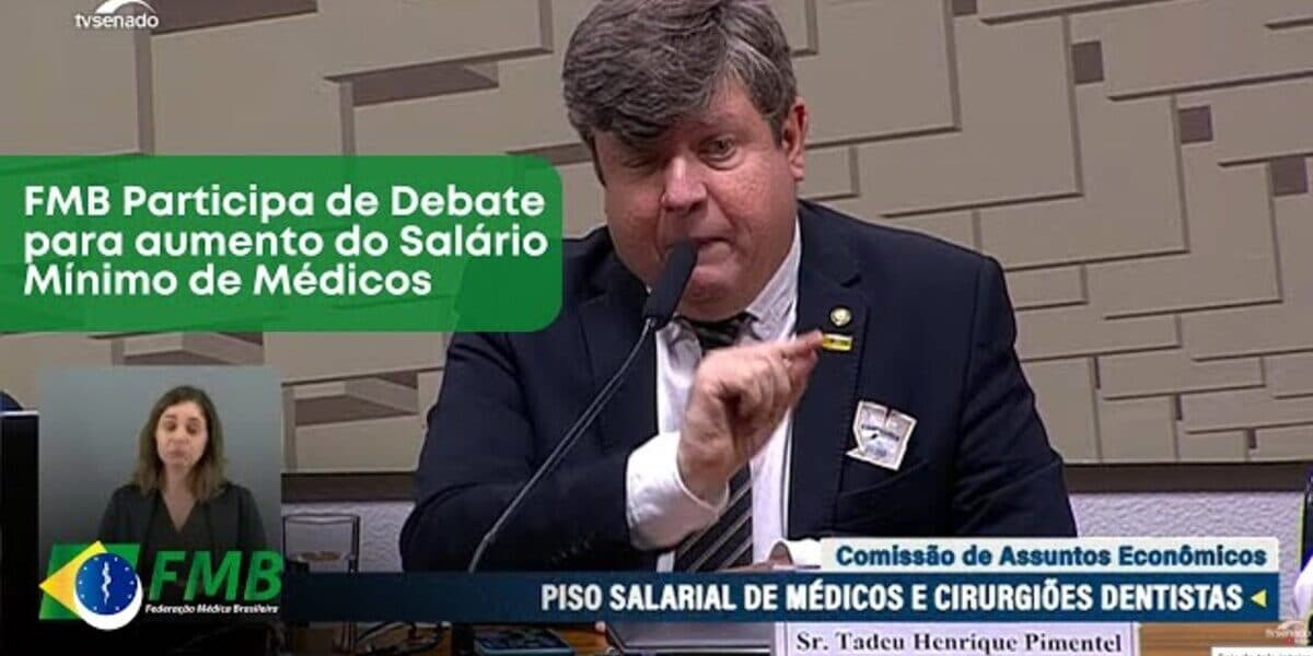 Tadeu Henrique Pimentel,  presidente da Federação Médica Brasileira