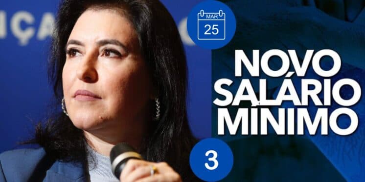 Anúncio de Tebet sobre disparada, valor de 2025 e até de 2026: 3 viradas do salário mínimo chegam HOJE (25)