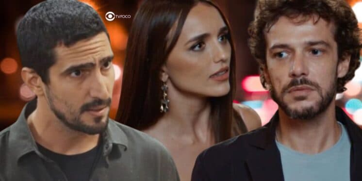 Tom, Jéssica e Luca em Família é Tudo (Foto: Reprodução / Globo / Montagem TV Foco)