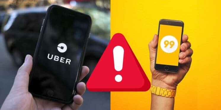 Paralisação urgente da Uber e 99: Serviço será suspenso nessa terça (26) e comunicado aterroriza o Brasil