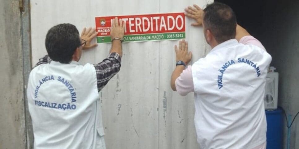 Vigilância sanitária decreta interdição em padaria (Reprodução/Prefeitura de Maceió)