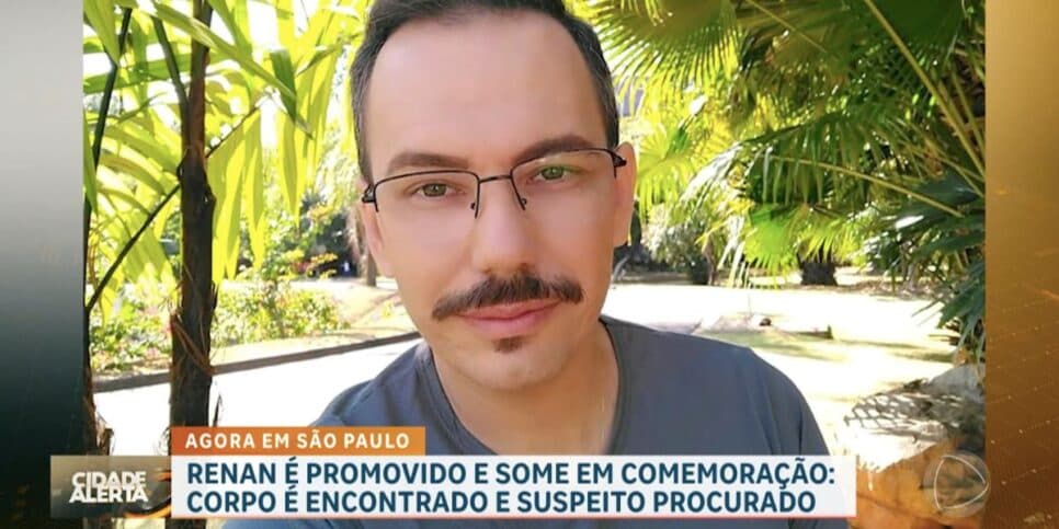 Vítima Renan de 37 anos (Reprodução/Record)