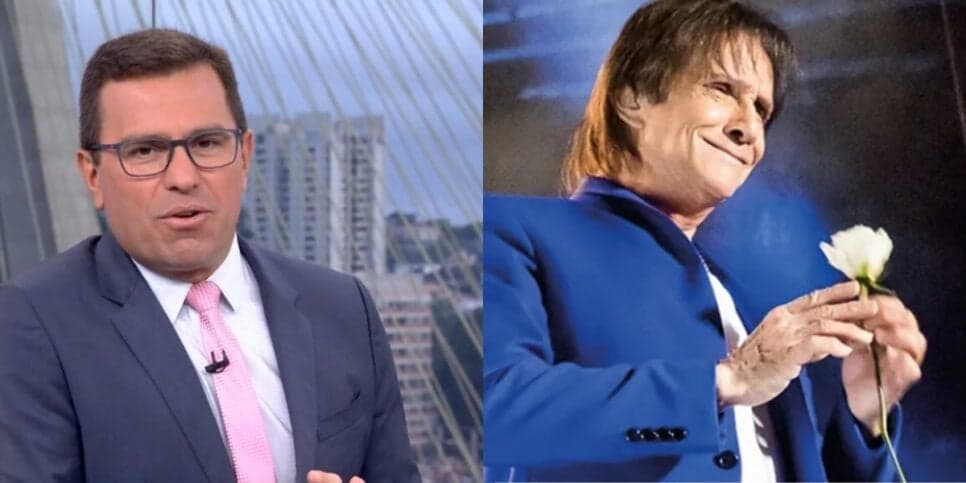 Agora: Rodrigo Bocardi acaba de paralisar BDSP às pressas com notícia de Roberto Carlos aos 83 anos: "Hoje"