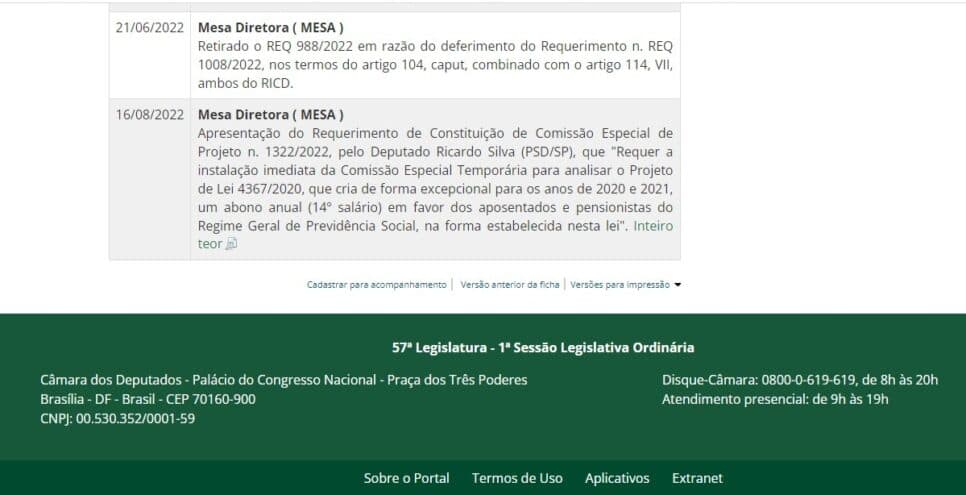 Última atualização sobre o PL do 14° salário do INSS (Foto: Reprodução/ Internet) Última atualização sobre o PL do 14° salário do INSS (Foto: Reprodução/ Internet)