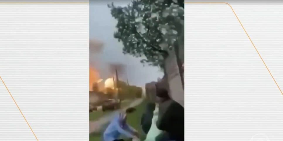 Bombardeio na Ucrânia (Foto: Reprodução / Globo)