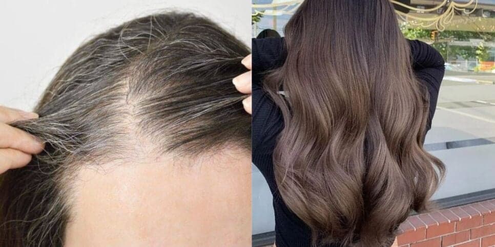 Cabelo branco / Cabelo castanho - Montagem TVFOCO