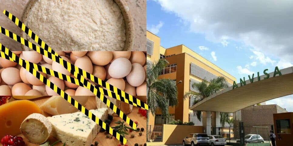 Substância fatal: A Anvisa decretou a retirada de 3 marcas populares de farinha, ovo e queijo dos mercados
