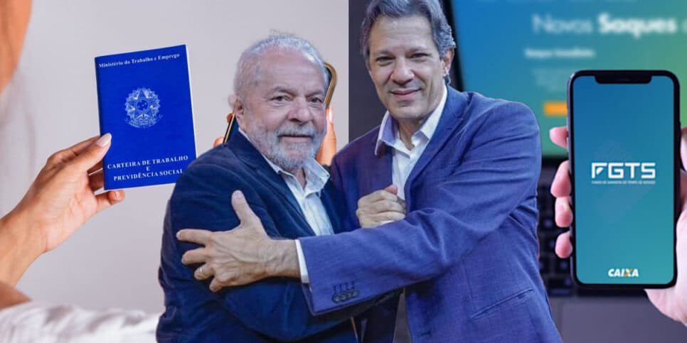FGTS, retroativo em poupança e antecipação de+ R$ 800: 3 aumentos anunciados pros CLT's chegam a Haddad e Lula