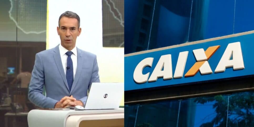 "Hoje": César Tralli para JH às pressas com anúncio urgente da Caixa sobre pagamento a todos os brasileiros