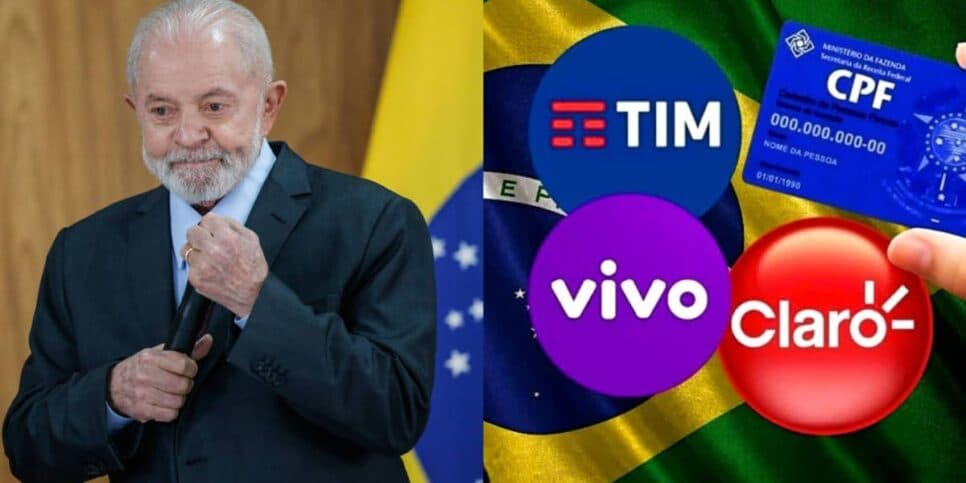 Fim do pagamento na Claro, Tim e Vivo: Nova lei de Lula vem para garantir internet DE GRAÇA à lista de CPFs