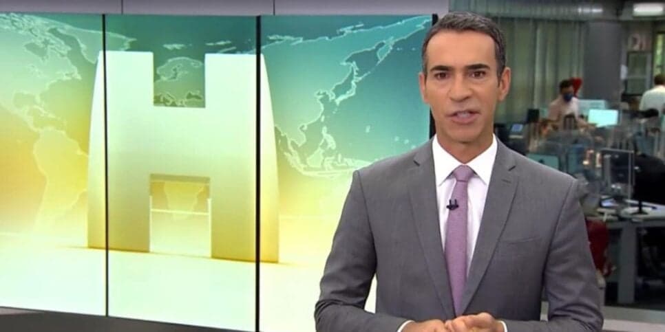 César Tralli comanda todas as tardes o Jornal Hoje (Reprodução: Globo)