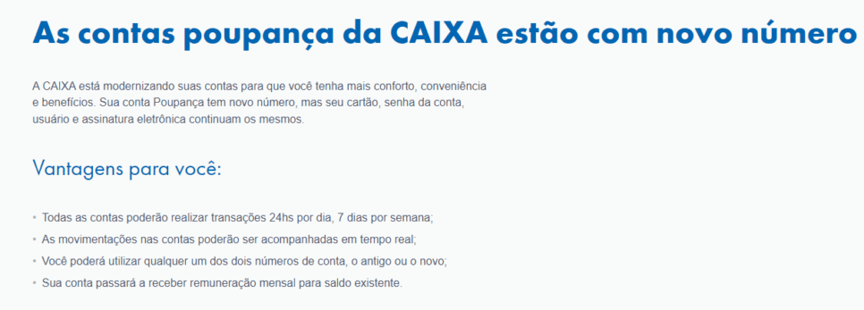 O comunicado da CAIXA aos clientes - Foto: Internet
