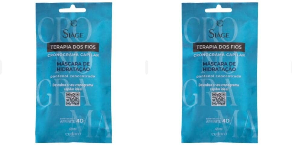 Sachet Máscara De Reconstrução Siàge Terapia dos Fios Cronograma Capilar 60ml