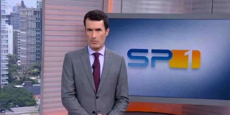 Fabio Turci ganhou notoriedade do telespectador ao assumir o comando do SPTV em algumas oportunidades (Reprodução: Globo)
