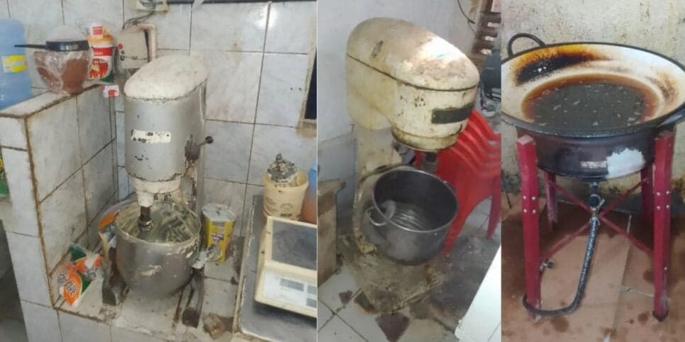 O local não apresentava nenhum tipo de higiene (Reprodução: Vigilância Sanitária de Maceió)