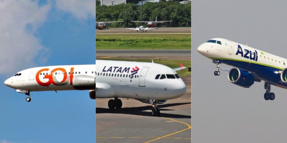 1,6 bi e Latam, Azul e Gol atingidas: Fusão de 2 das maiores companhias aéreas paralisa o Brasil com 3 bombas