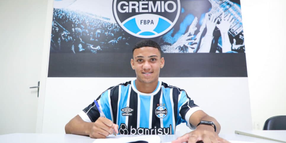 Gustavo Nunes do Grêmio, está na mira da Europa (Foto: Divulgação)