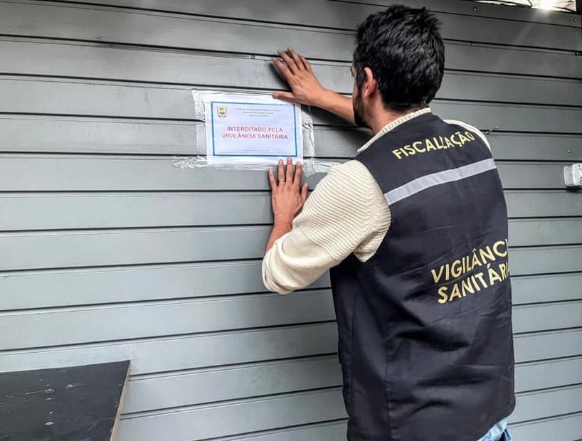 Mais um estabelecimento interditado pela Anvisa (Foto: Reprodução / Prefeitura de BP)

