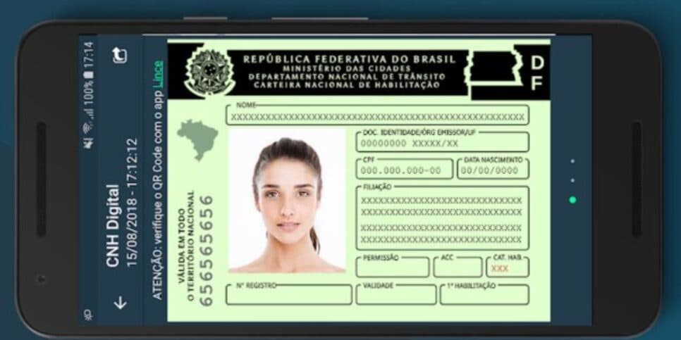 CNH digital pode substituir a física (Reprodução: Internet)