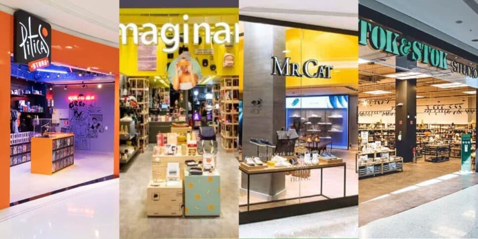 Outras lojas tradicionais dos shoppings que fecharam em massa - Foto: Montagem