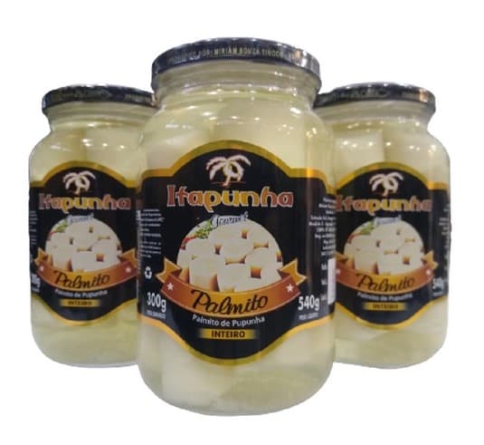 Conservas de Palmitos, Legumes e outros vegetais da empresa Palmitos Itapunha (Foto: Reprodução / Google Shopping)

