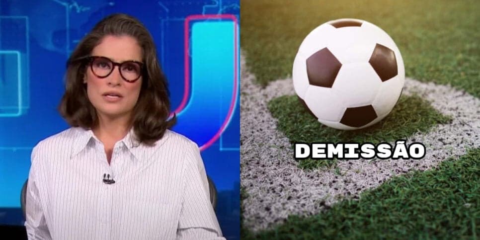 "Demitiu o técnico": Renata paralisa JN com saída relâmpago de técnico da série A após 2 rodadas