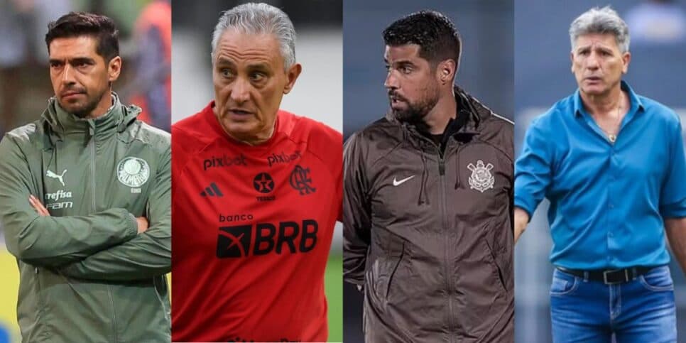 Abel, Tite, António e Renato Gaúcho: Técnicos desbancam craques do brasileirão e ganham esta FORTUNA