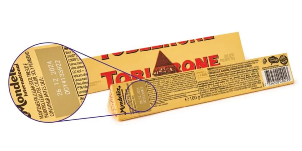Consulte a validade do Toblerone antes de consumir (Reprodução: Internet)