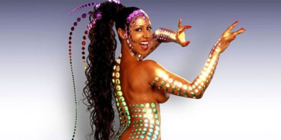 Valéria Valenssa foi a que consolidou o nome Globeleza no carnaval (Reprodução: Globo)