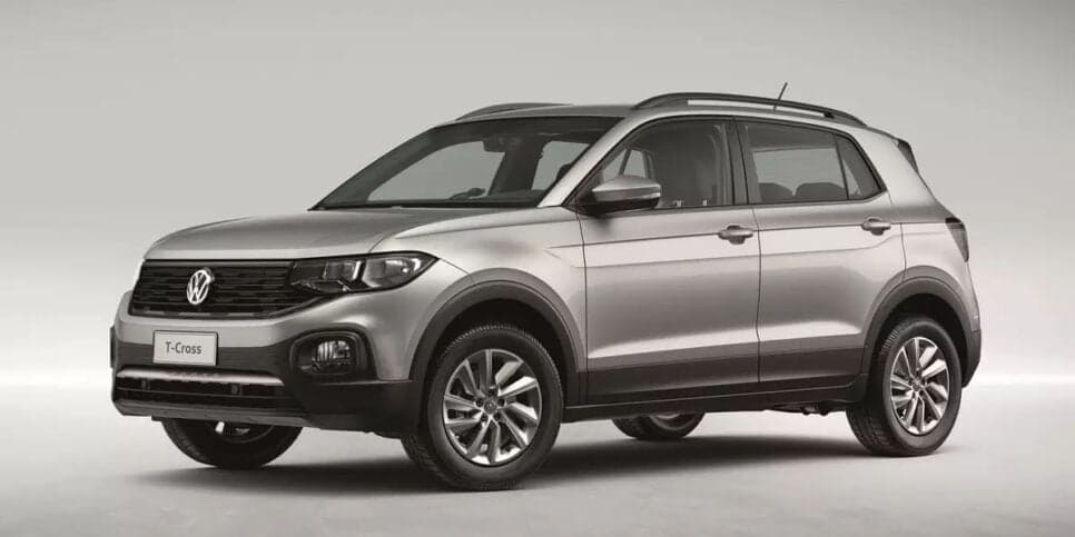 Volkswagen T-Cross está apenas na terceira colocação (Reprodução/Foto: Volkswagen/Divulgação)