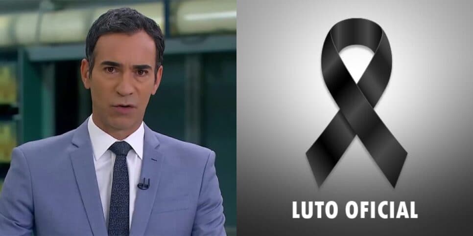 "Super estrela": César Tralli paralisa JH às pressas e faz Globo perder o chão com morte de famoso aos 77