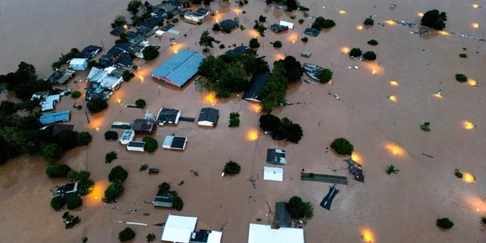 Regiões do Rio Grande do Sul são afetadas pelas chuvas (Reprodução/Agência Brasil)