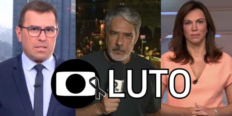 Bocardi, Bonner e Ana Paula: 3 âncoras paralisam jornais na Globo no mesmo dia com morte e luto devastador