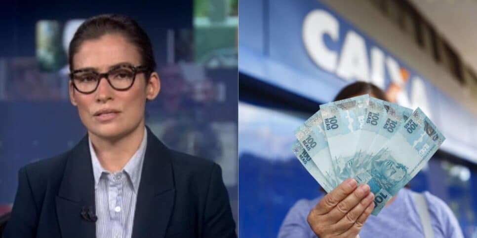 "Começou a pagar": Renata Vasconcellos paralisa JN com novo decreto da Caixa e R$100 milhões para +1 auxílio