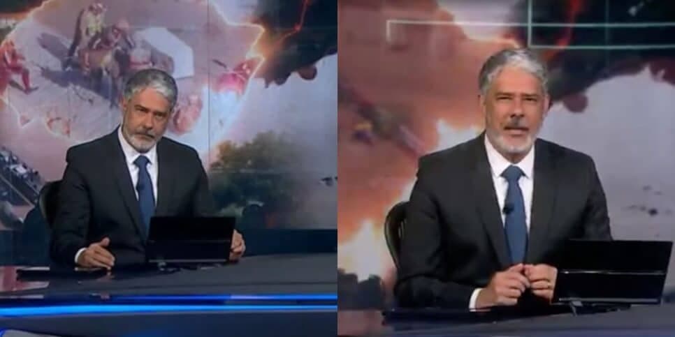 "Querendo chorar": William Bonner não se contém com situação no JN e perde o chão ao engolir as lágrimas