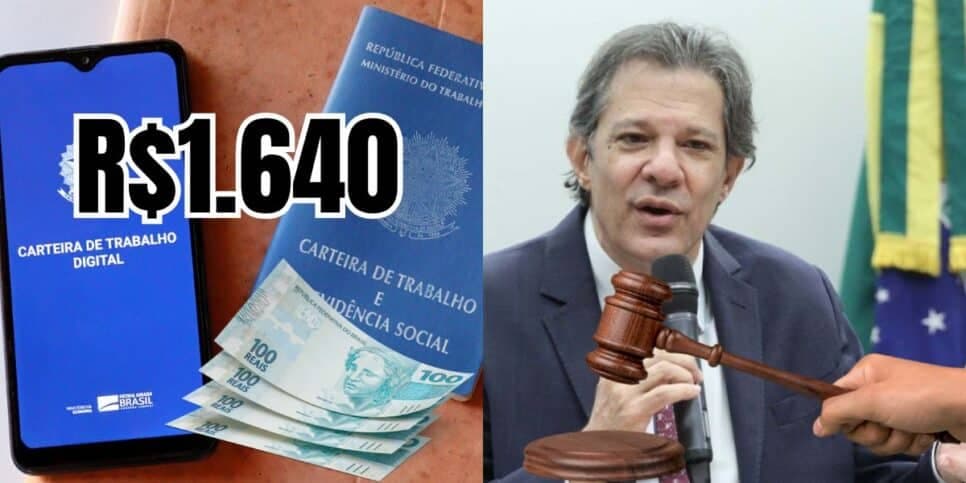 Novo salário mínimo ANTES da lei de Haddad: Valor de R$ 1.640 é oficializado e começa a cair em 6 dias a milhões