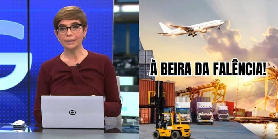 "Mais de R$ 20 bilhões": O terror de falência de gigante dos transportes exposto por Lo Prete ao vivo na Globo